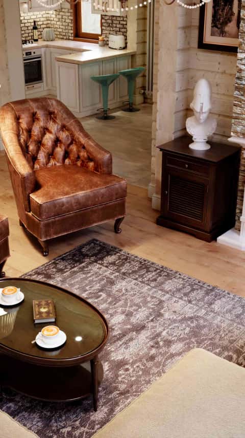 Дизайн гостиной с камином