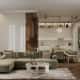 Оформление интерьера кухни-гостиной. Фото № 80701.