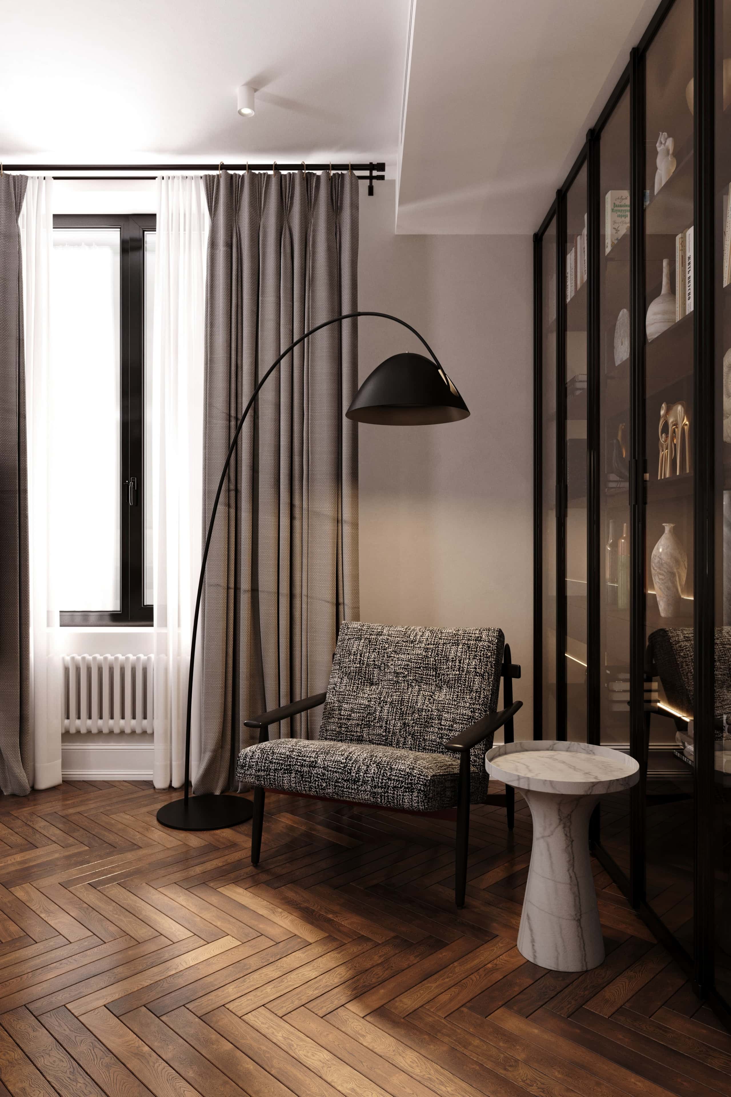 Оформление интерьера кухни-гостиной. Фото № 80976.