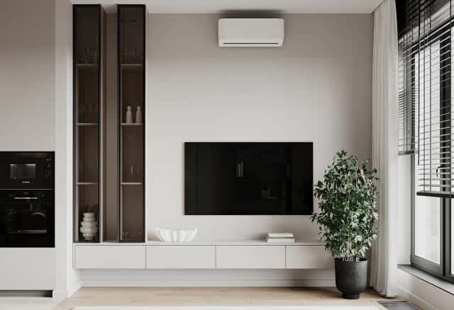 Фотографии кухонь-гостиных. Скандинавский акцент. Дизайн и ремонт квартиры 95м2 ЖК Садовые кварталы в современном стиле. Кухня-гостиная, фото 04.