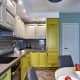 Кухня в классическом стиле яркого жёлтого цвета. Дизайн и ремонт квартиры в ЖК «M-House»  — Функциональная эклектика. Фото 016