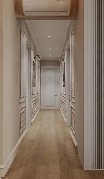 Современная роскошь. Дизайн и ремонт квартиры 111м2 ЖК Павелецкая сити в современном стиле. Прихожая и коридор, фото 02