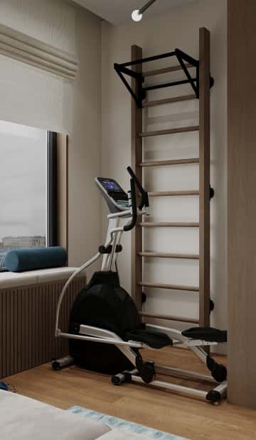 Объятия моря. Дизайн и ремонт квартиры 91м2 ЖК Событие в современном эко-стиле. Кабинет, фото 04