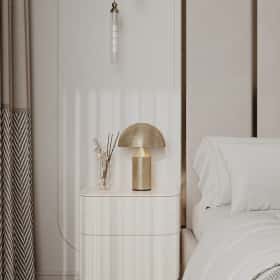 Богемная грация. Дизайн и ремонт квартиры 87м2 ЖК Режиссёр в стиле современная классика. Спальня, фото 03