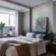 Ванная комната выполнена из мрамора с серыми прожилками. Дизайн и ремонт квартиры в ЖК «Альбатрос» — Литературный минимализм. Фото 015