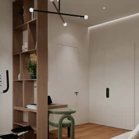 Объятия моря. Дизайн и ремонт квартиры 91м2 ЖК Событие в современном эко-стиле. Кабинет, фото 05