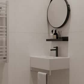 Фотографии постирочных комнат. Алгоритм комфорта. Дизайн и ремонт квартиры 64м2 ЖК Дом Достижение в неоклассике. Постирочная, фото 03.