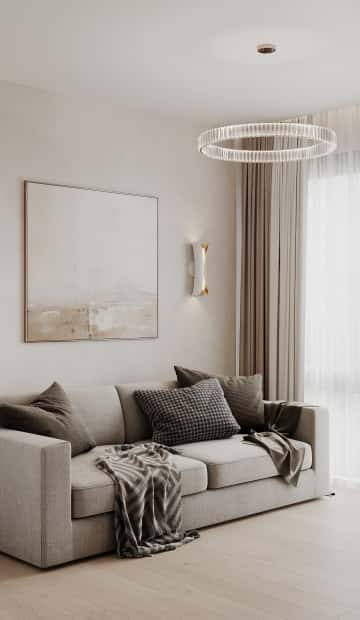 Пространство мечты. Дизайн и ремонт квартиры 71м2 ЖК Филисити в неоклассике. Кабинет, фото 03