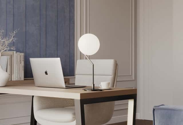 Фотографии помещений в стиле современной классики. Алгоритм комфорта. Дизайн и ремонт квартиры 64м2 ЖК Дом Достижение в неоклассике. Кабинет, фото 02.