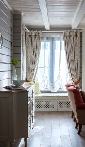 Оформление окна в стиле прованс