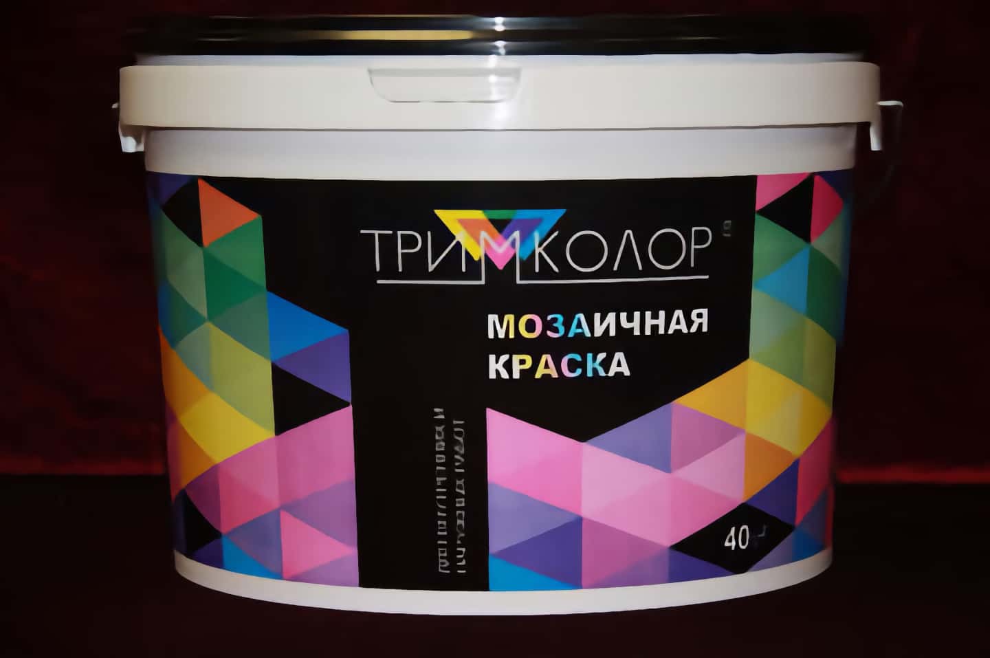 Нанесение мозаичной краски