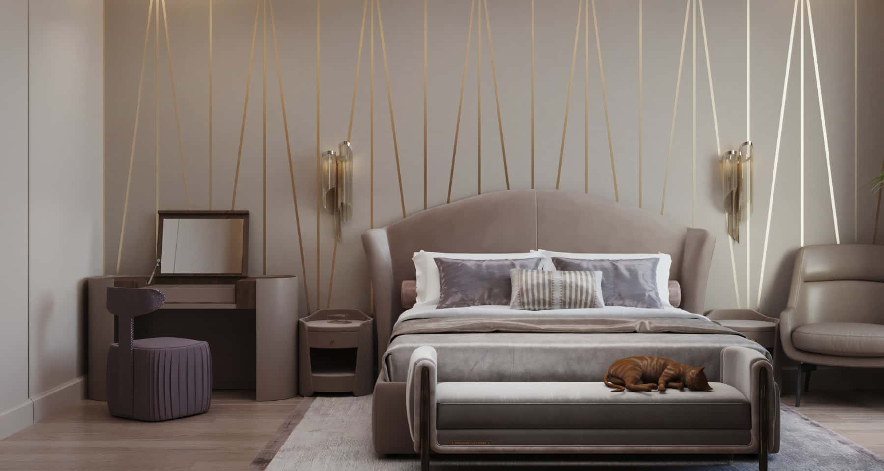 Фото современной спальни после ремонта