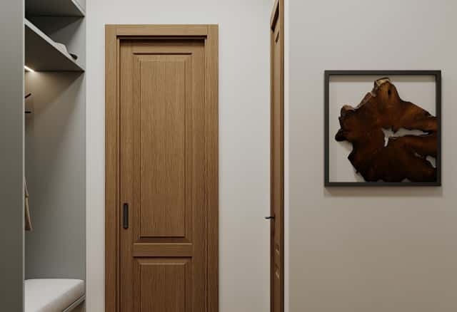 Фотографии помещений в стиле современной классики. Песня в стиле кантри. Дизайн и ремонт квартиры 53м2 ЖК Вдохновение. Прихожая, фото 04.