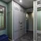 Зеркало в ванной комнате на полную стену. Дизайн и ремонт квартиры в ЖК «M-House»  — Функциональная эклектика. Фото 01