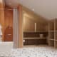 Мозаика в ванной комнате. Дизайн и ремонт таунхауса в КП «Академия Парк» — Спокойное уединение. Фото 033
