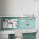 Резные плиты бетонного цвета около умывальника в ванной. Дизайн и ремонт квартиры в ЖК «Крылатские холмы» — Гармония формы. Фото 0131