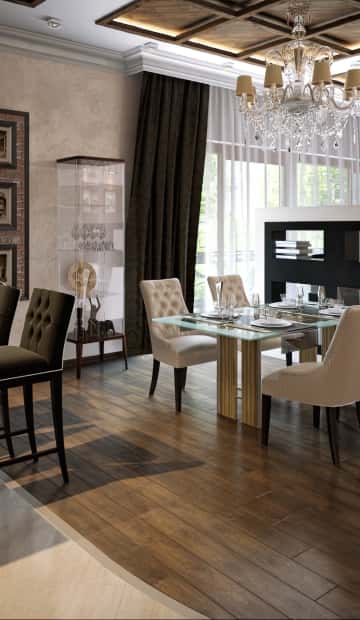 Стулья бежевого оттенка для столовой