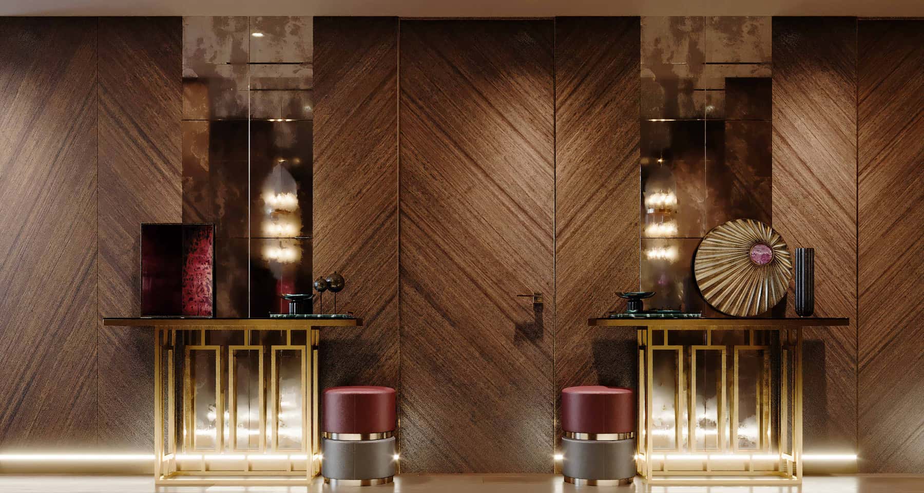 Прихожая в стиле арт-деко