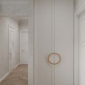 Диалог поколений. Дизайн и ремонт квартиры 93м2 ЖК Хэдлайнер в неоклассике. Кухня-гостиная, фото 05