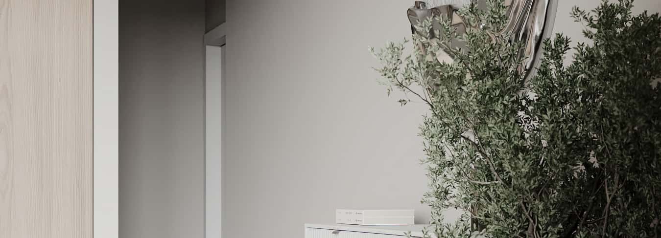 Фотографии спален. Скандинавский акцент. Дизайн и ремонт квартиры 95м2 ЖК Садовые кварталы в современном стиле. Мастер-спальня, фото 04.