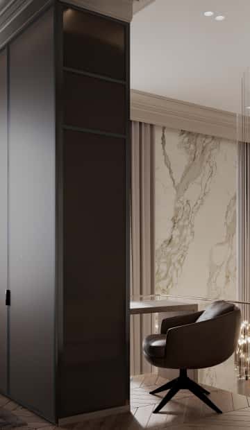 Балкон над гостиной превратили в рабочее место