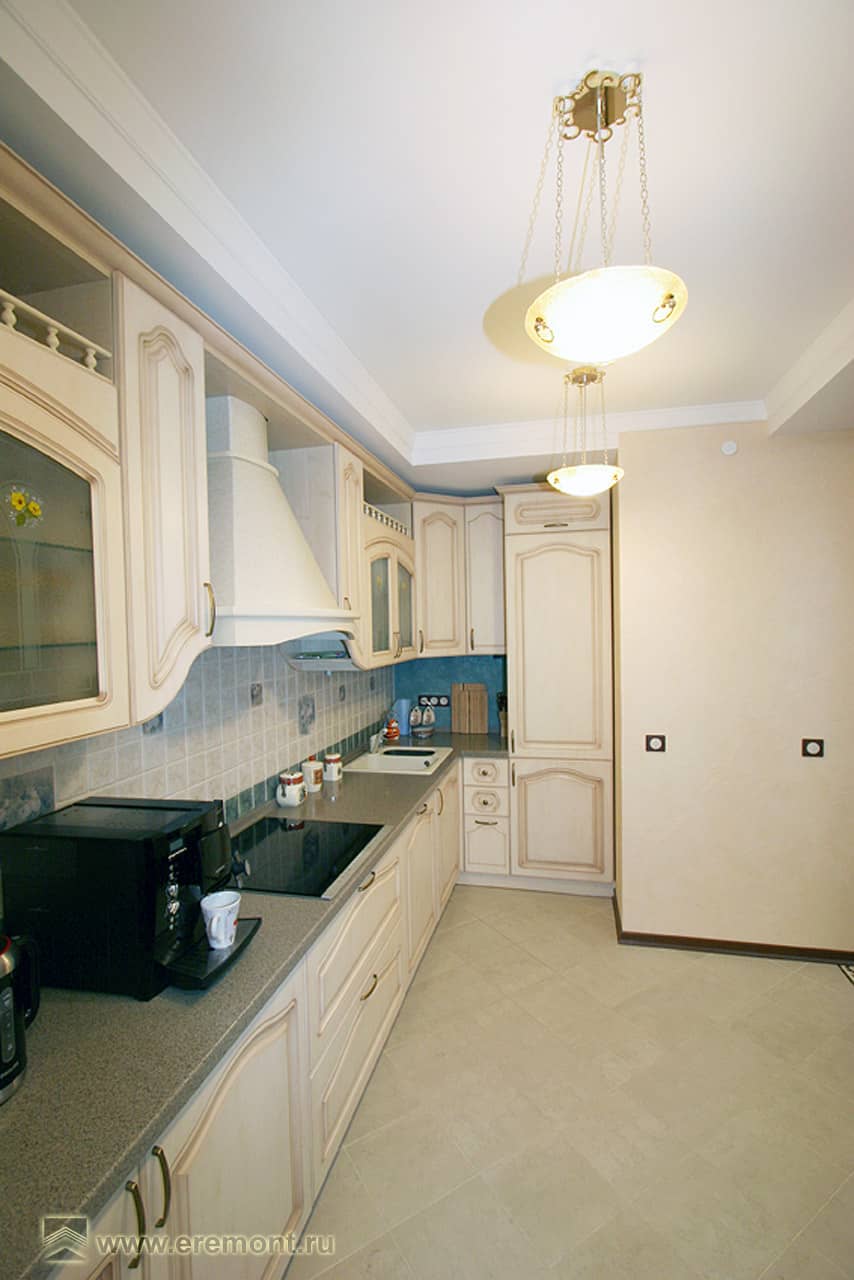 Кухня, дизайн интерьера и ремонт квартиры в Доме на Беговой, Вира-АртСтрой