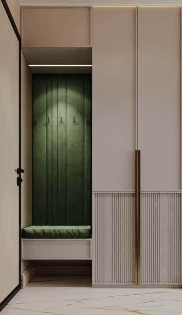 Современная роскошь. Дизайн и ремонт квартиры 111м2 ЖК Павелецкая сити в современном стиле. Прихожая и коридор