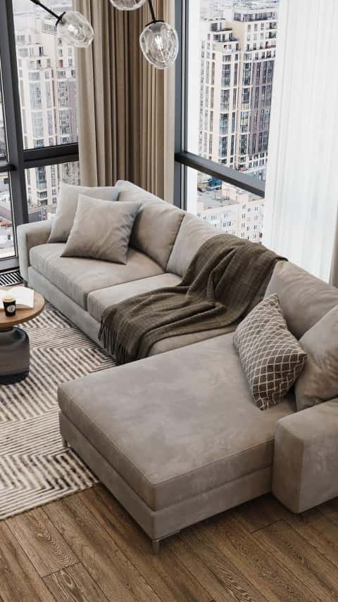 Дизайн угловой квартиры