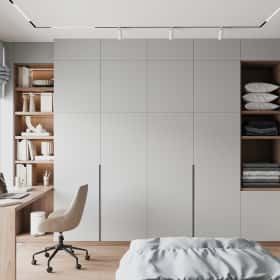 Утончённая простота. Дизайн и ремонт квартиры 123м2 ЖК Джаз в стиле современный минимализм. Комната девочки, фото 01