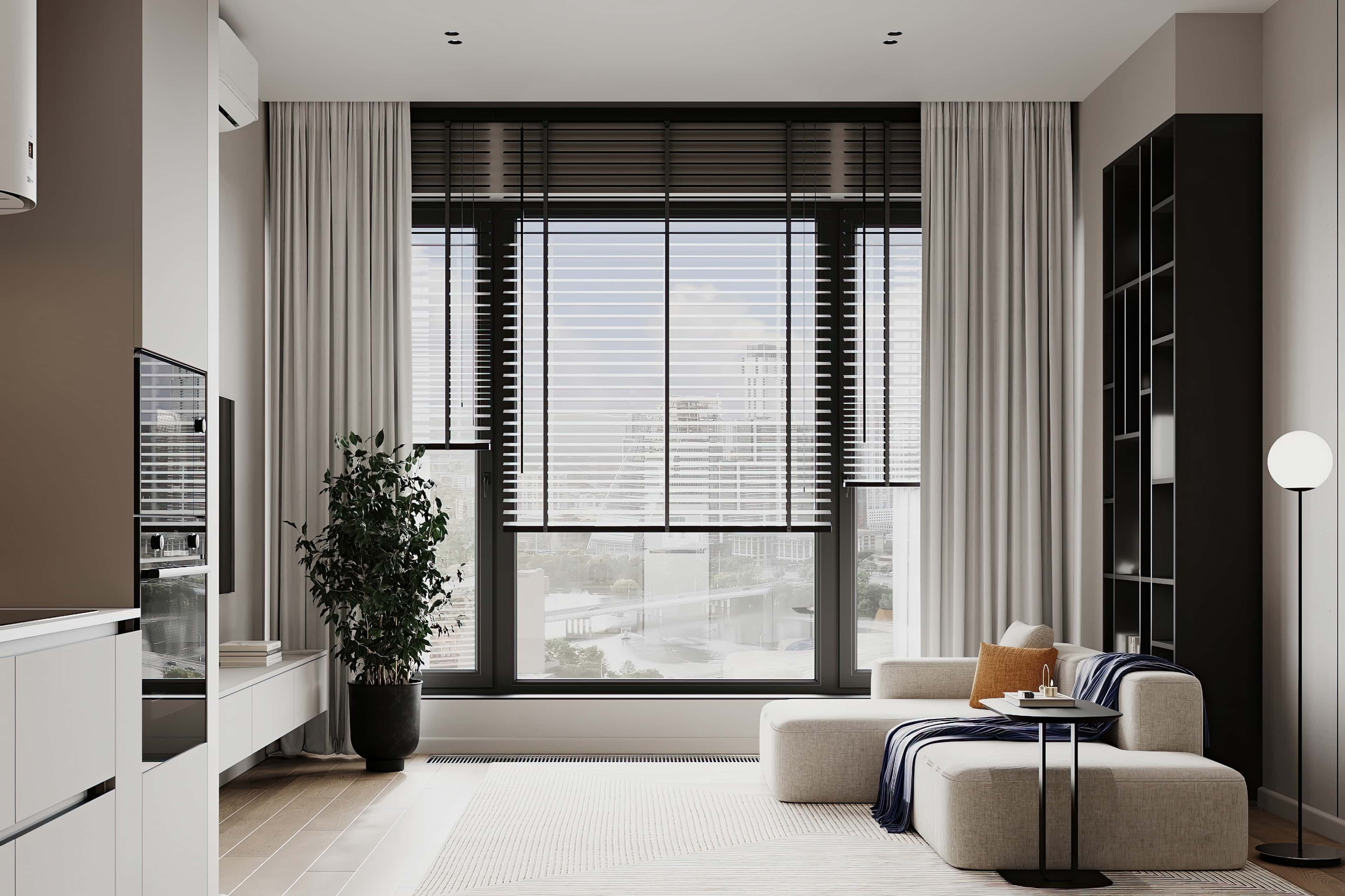 Оформление интерьера трехкомнатной квартиры. Фото № 80760.