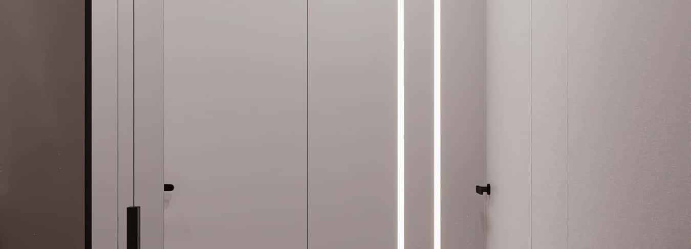 Фотографии помещений в современном стиле. Ода современности. Дизайн и ремонт квартиры 63м2 ЖК Рассказово в современном стиле. Прихожая и коридор, фото 01.