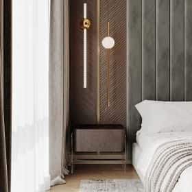 Современная роскошь. Дизайн и ремонт квартиры 111м2 ЖК Павелецкая сити в современном стиле. Мастер-спальня, фото 03