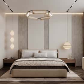 Цвета природы. Дизайн и ремонт квартиры 110м2 в ЖК Wow в современном стиле. Мастер-спальня