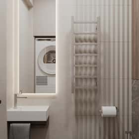 Ода современности. Дизайн и ремонт квартиры 63м2 ЖК Рассказово в современном стиле. Санузел