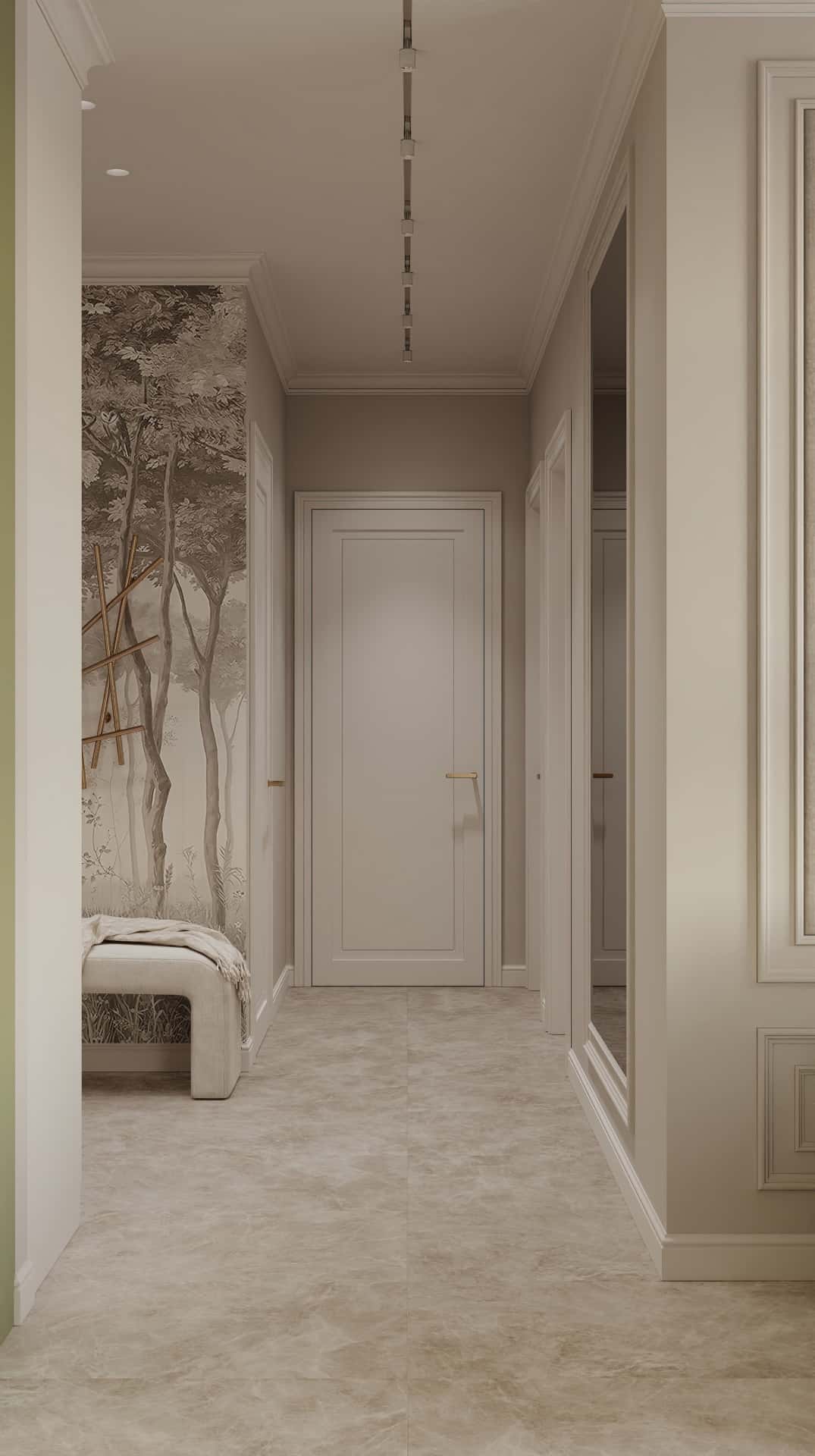 Дизайн и ремонт квартиры в ЖК Дом Достижение — Алгоритм комфорта, 64 м2. Прихожая и коридор, фото 1