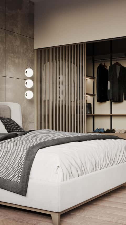 Дизайн гардеробной комнаты. 47 фото