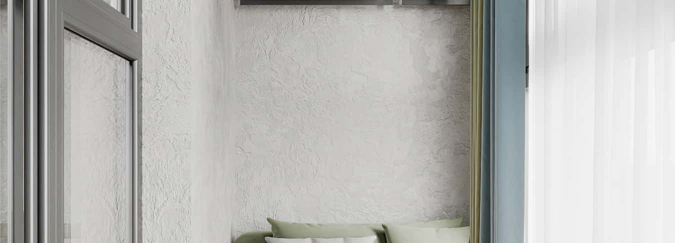 Фотографии квартир. Песня в стиле кантри. Дизайн и ремонт квартиры 53м2 ЖК Вдохновение. Лоджия, фото 02.