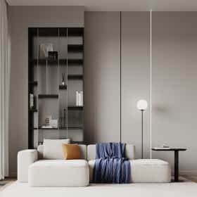 Скандинавский акцент. Дизайн и ремонт квартиры 95м2 ЖК Садовые кварталы в современном стиле