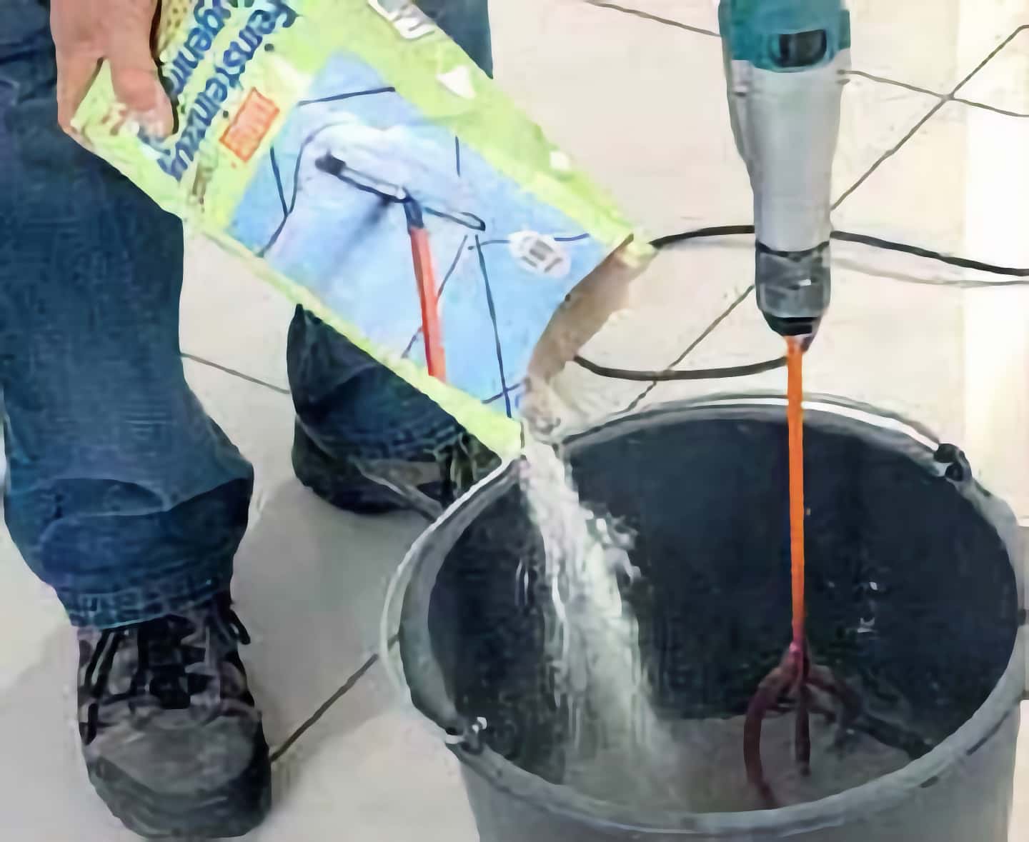 Укладка плитки большого размера
