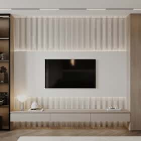 Растим чемпиона. Дизайн и ремонт квартиры 80м2 ЖК Ивантеевка 2020 в современном стиле. Кухня-гостиная, фото 09