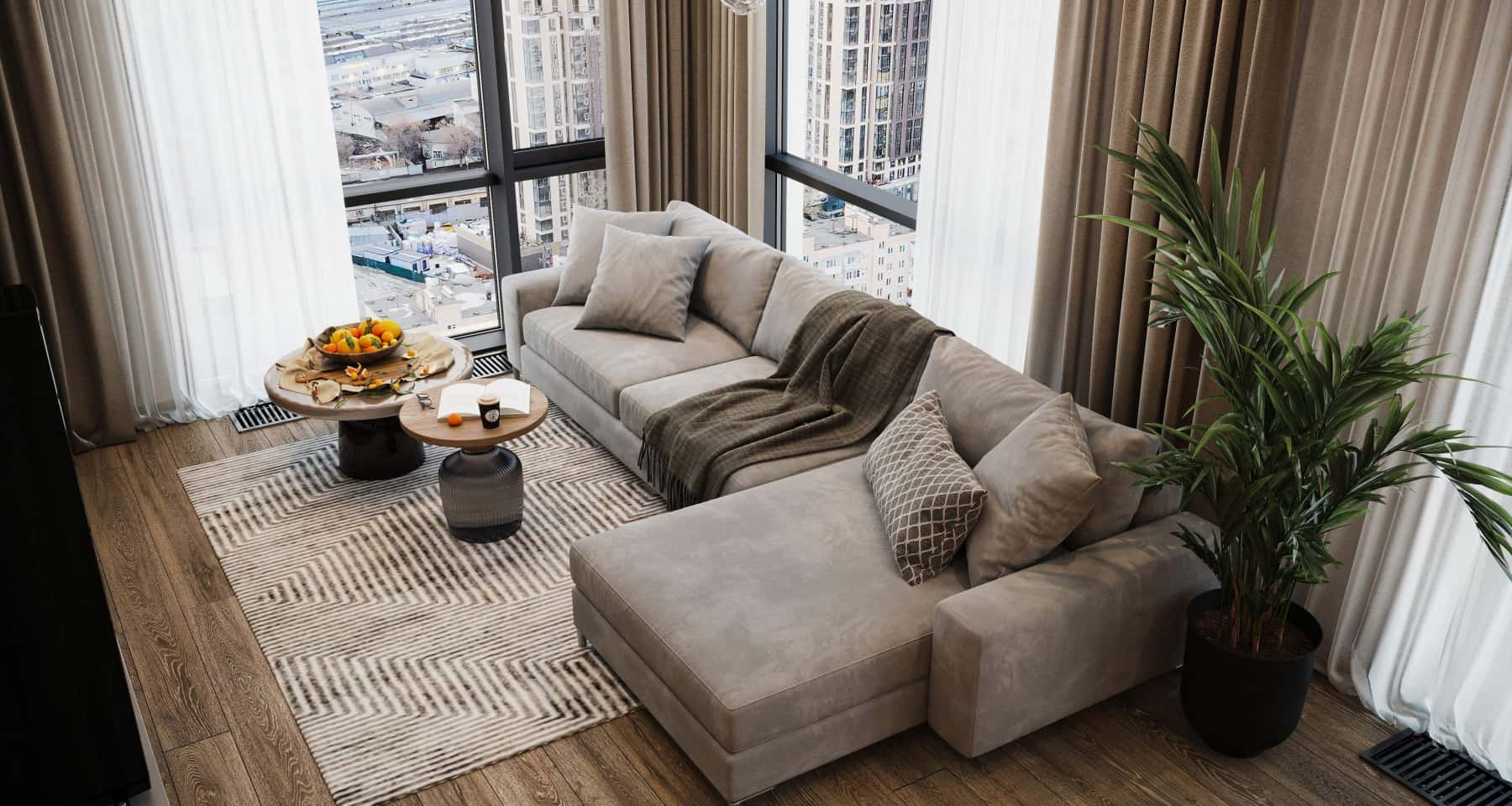 Проект ремонта квартиры в новостройке — гостиная