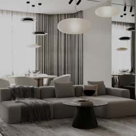 Дизайн и ремонт квартиры в ЖК Шуваловский Prima — Чёрно-белая магия