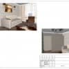 Раскладка плитки в ванной. Дизайн и ремонт квартиры в ЖК «Альбатрос» — Литературный минимализм. Фото 041