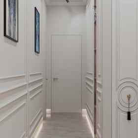 Удобство со вкусом. Дизайн и ремонт квартиры 88м2 ЖК Вереск в современной классике. Прихожая и коридор, фото 05