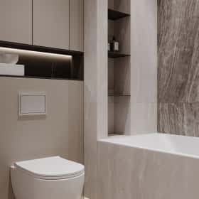 Цвета природы. Дизайн и ремонт квартиры 110м2 в ЖК Wow в современном стиле. Ванная, фото 02