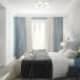 Современная спальня с деталями оттенков лилового и малинового цвета. Дизайн и ремонт спален в разных стилях. Фото 023
