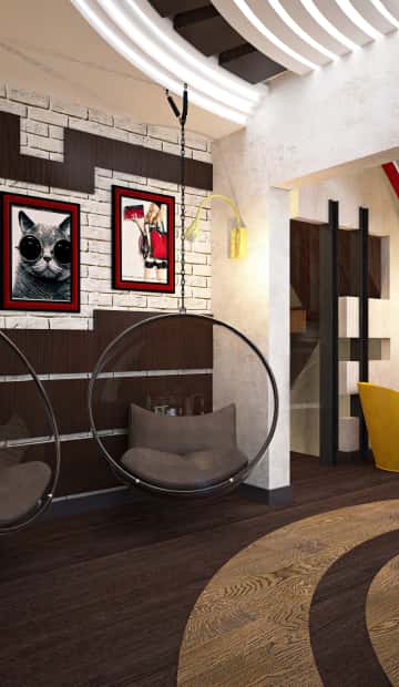 Дом для большой и шумной компании. Этаж 1: Гостиная вторая 45690