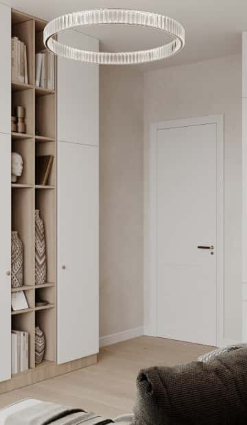 Пространство мечты. Дизайн и ремонт квартиры 71м2 ЖК Филисити в неоклассике. Кабинет, фото 05