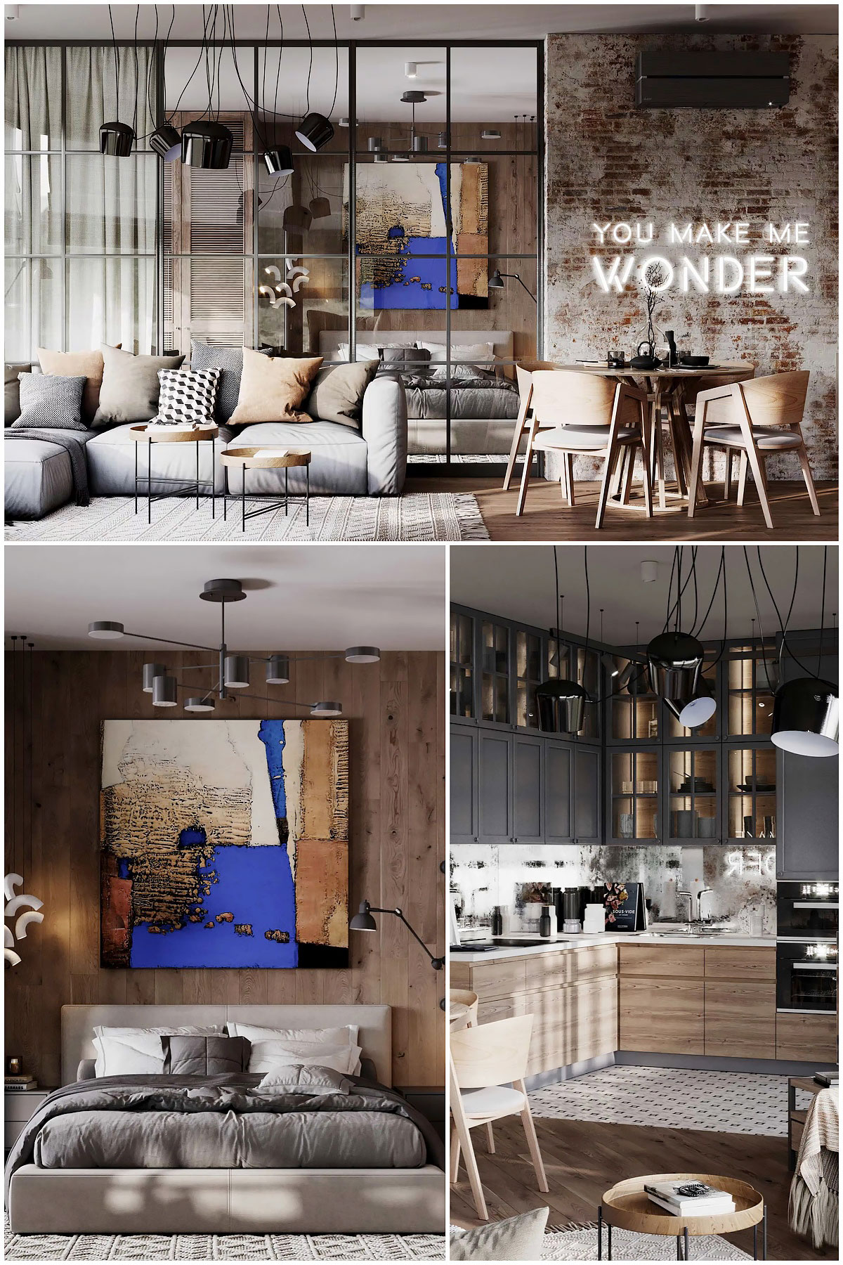 Квартира в стиле лофт